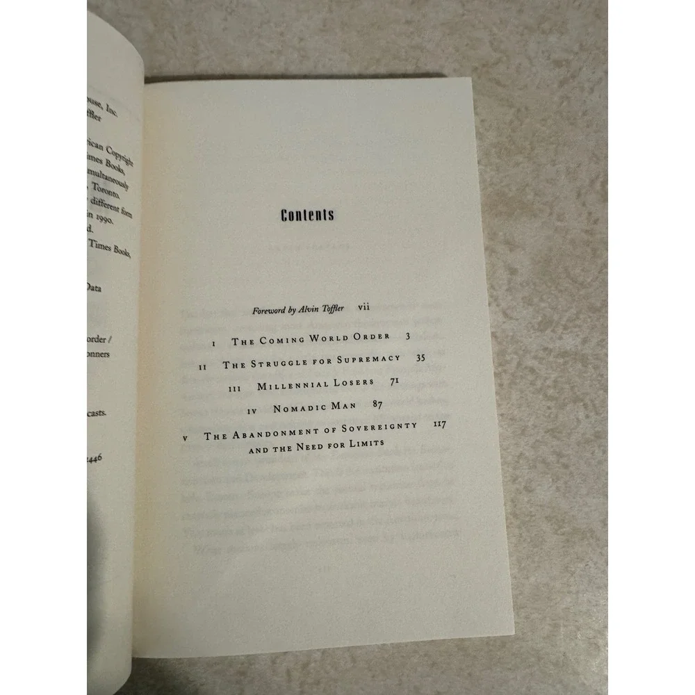 Millennium Jacques Attali Winners Losers Coming World Order 1991 First Edition